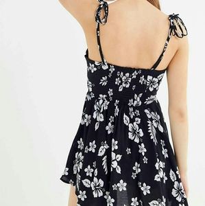 Urban Outfitters | Floral Asymmetrical Romper